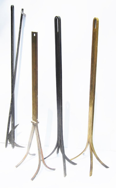 Four Fire Tongs